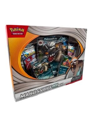 Pokemon TCG Mabosstiff ex Collection Box Kit Promo Factory Sealed Oversize Card